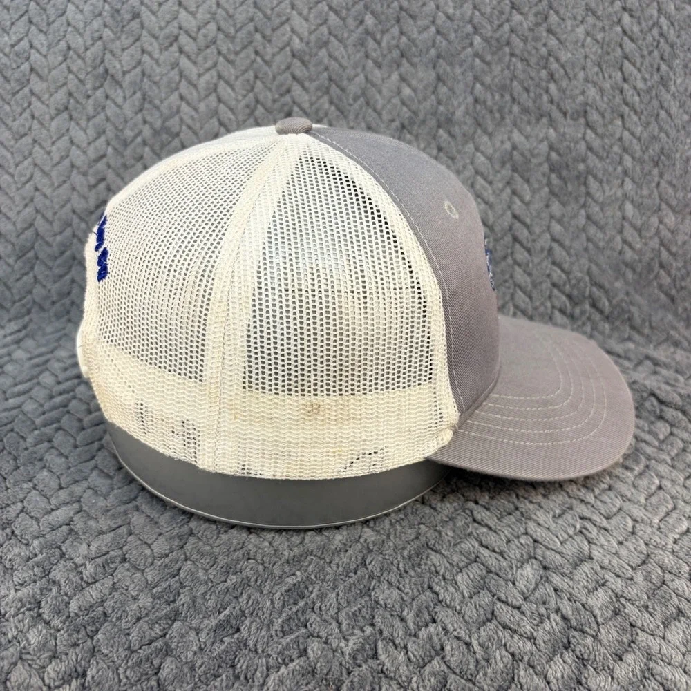 Southern Bay Co Youth Merica Trucker Hat Gray White Mesh Snapback Patriotic Cap
